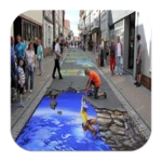 paints dimensional floor android application logo